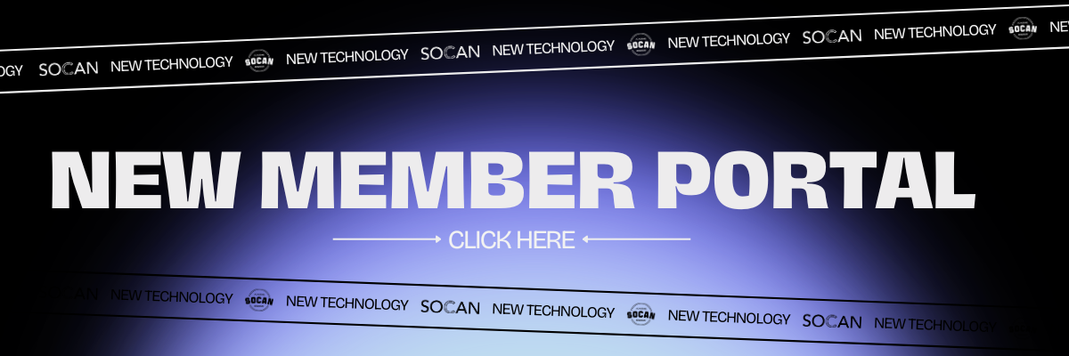 Go to the new SOCAN portal